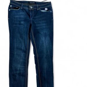 Dereon Deep Indigo Straight Leg Jeans